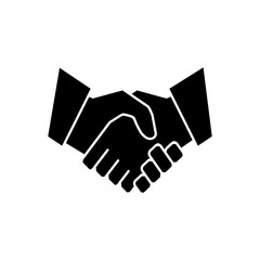 Fototapeta premium Handshake icon vector. business handshake sign and symbol. contact agreement