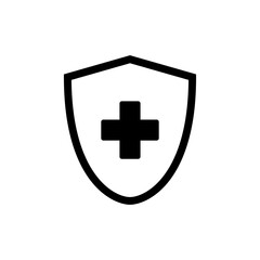 Health insurance icon vector. Insurance health document sign and symbol