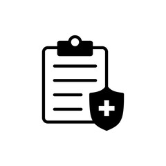 Medical insurance icon vector. health insurance sign and symbol