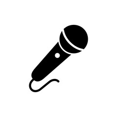 Microphone icon vector. karaoke sign and symbol