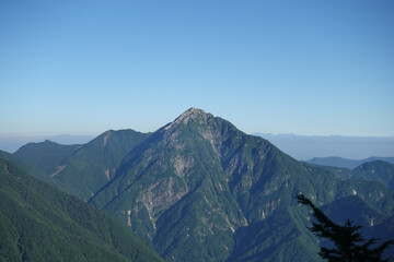 From Mt. Houousanzan, Mt. Phoenix viewing Mt. Kaikoma