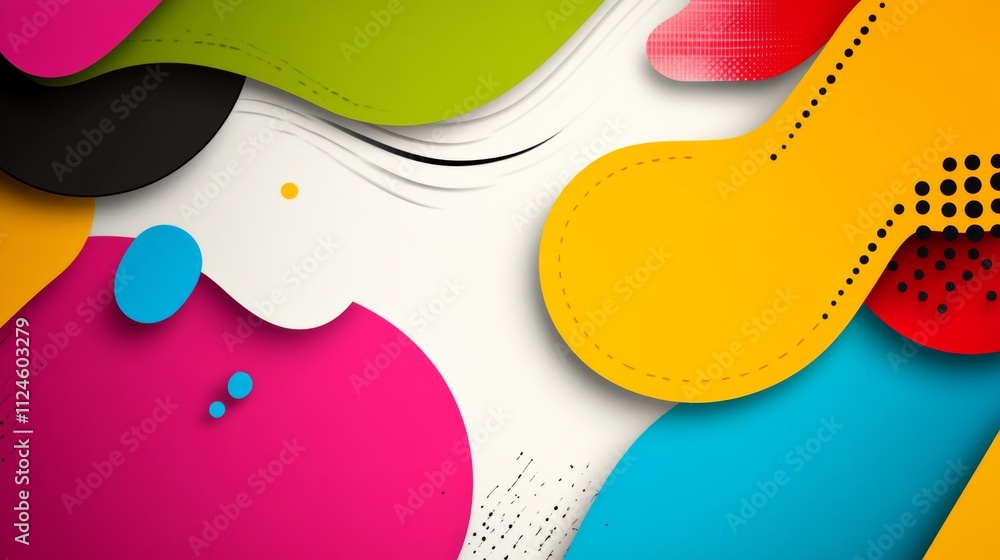 Poster colorful abstract background with a splash of color. the background is a mix of different colors and