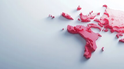 Detailed Map of Major Cities Highlighted in Red