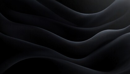Obraz premium black abstract smooth wallpaper flowing curves minimalist design tranquil high definition texture pattern light