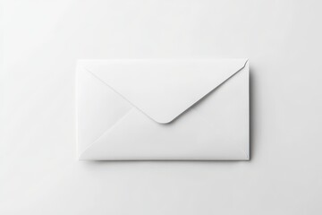 Classic white envelope with a closed flap on a clean white background
