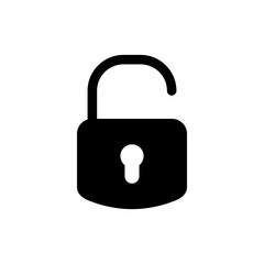Unlock icon vector. Unlock sign and symbol. unlocked padlock icon
