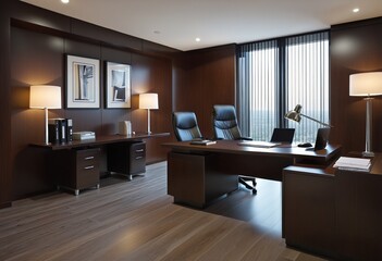 Modern Office Space Design in Corporate Setting