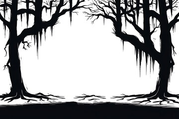 Halloween tree ,tree devil scary scary Halloween