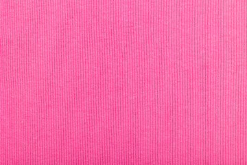 Texture of pink ribbed cotton fabric