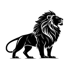 Lion silhouette vector 