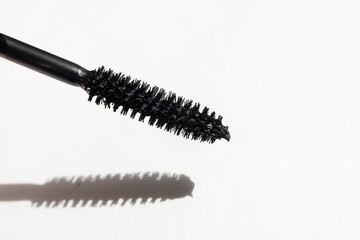 a black mascara brushes, isolated on white
