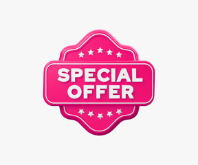 Special Offer Badge 3D Illustration