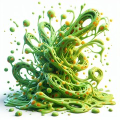 163 Animated Slime Splatter A splatter that forms a mass of livi
