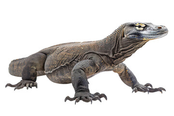 Stunning Hyperrealistic Side Profile of a Komodo Dragon Showcasing Its Power and Majesty in Nature