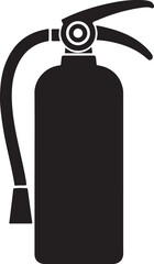 Fire Extinguisher Silhouette Vector Illustration Design