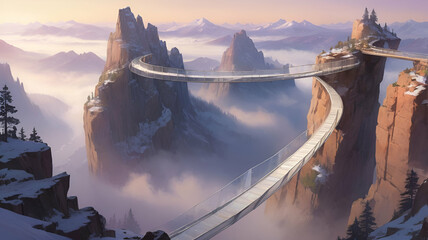 bridge on the mountain