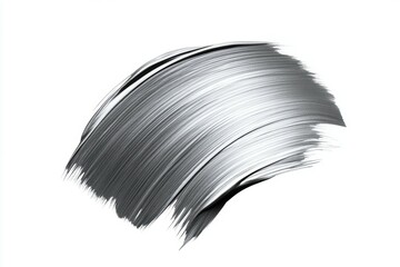 A brush stroke of grey paint