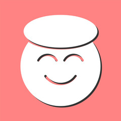 Smiling Face with Halo Vector Icon