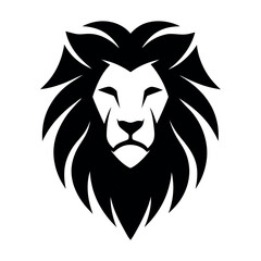 Fototapeta premium Stylish lion head logo vector illustration. 