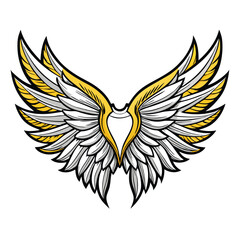 Fototapeta premium Wings Sketch Set