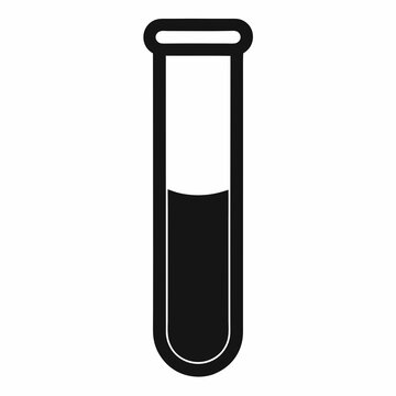 recommend clip art: Black Silhouette Test Tube Vector Illustration Design