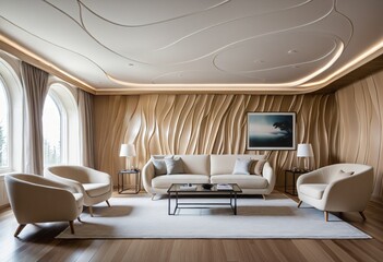 Fototapeta premium Modern Chic Living Room Decor