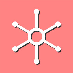 Fototapeta premium Network Vector Icon