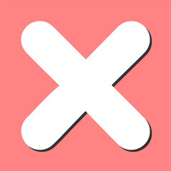 Fototapeta premium Close Vector Icon