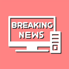 Breaking Story Vector Icon