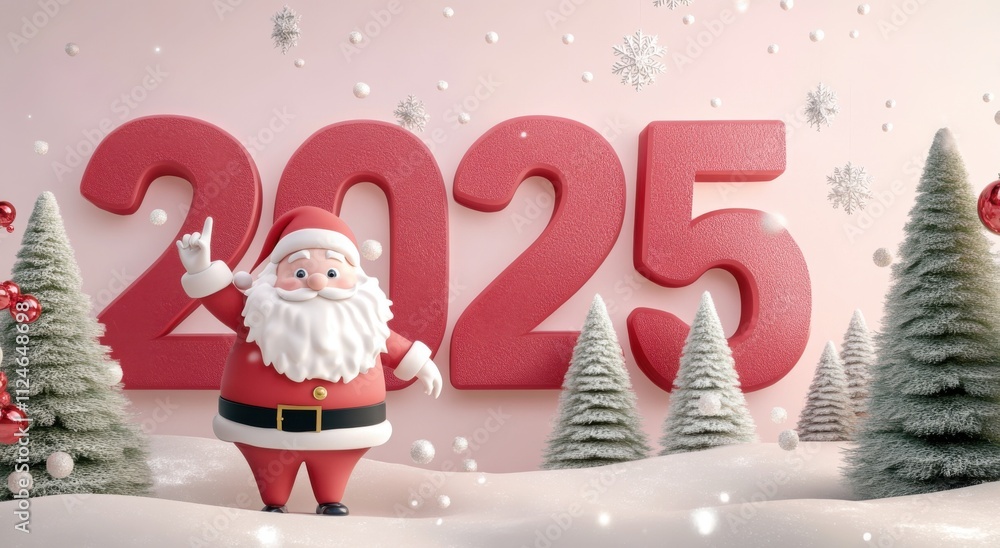 Poster 3d illustration of the numbers 