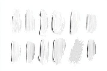 A series of white brush strokes that create a sense of texture and depth