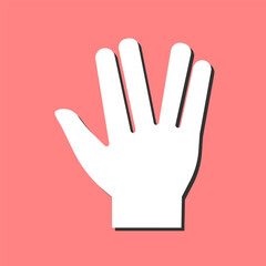 Vulcan Salute Vector Icon
