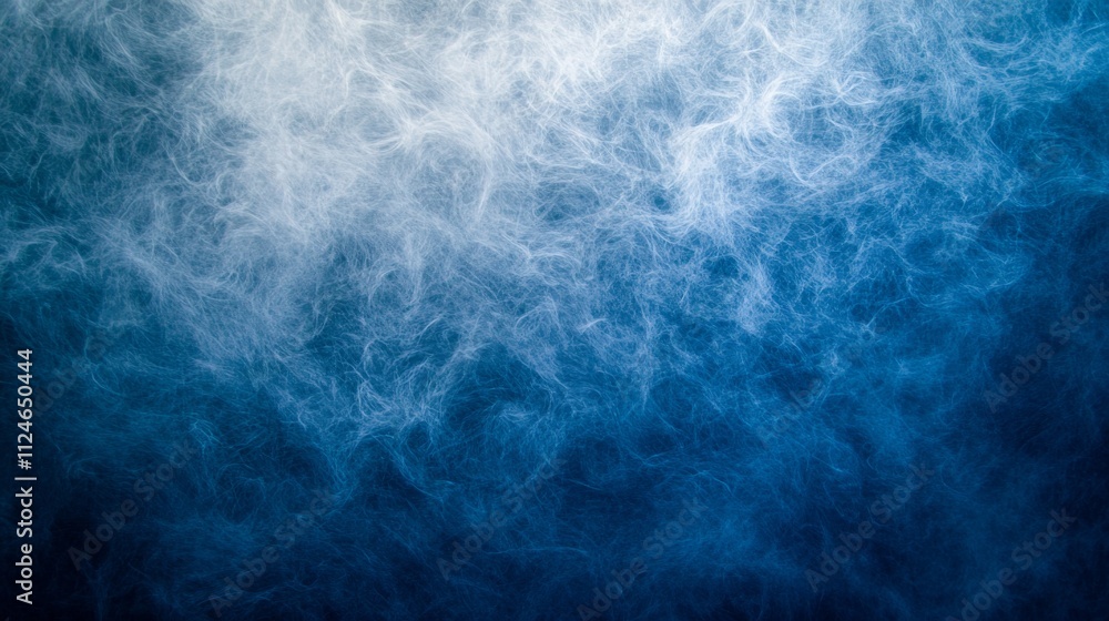 Poster deep ocean waves crash with energy, forming striking white patterns on the dark blue water while lea