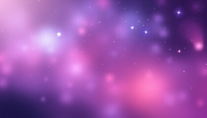 Obraz premium Abstract Purple Nebula with Sparkling Stars