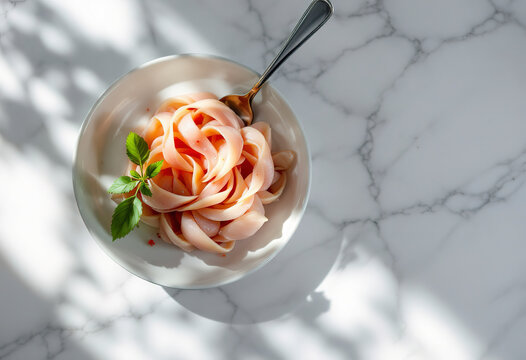 Top view a raw langust ready for cooking