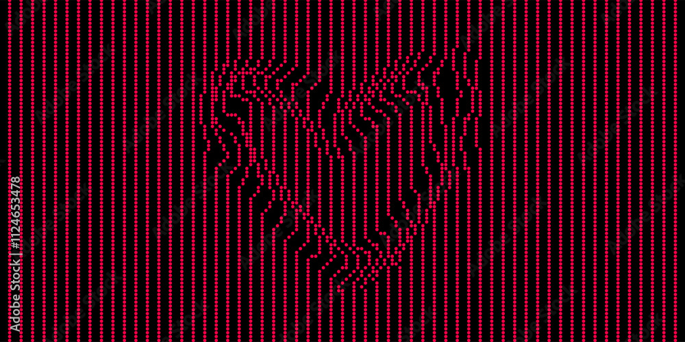 Poster abstract digital background with heart and dotted pattern. futuristic technology style. vector illus