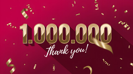 One Million Followers Thank You Celebration