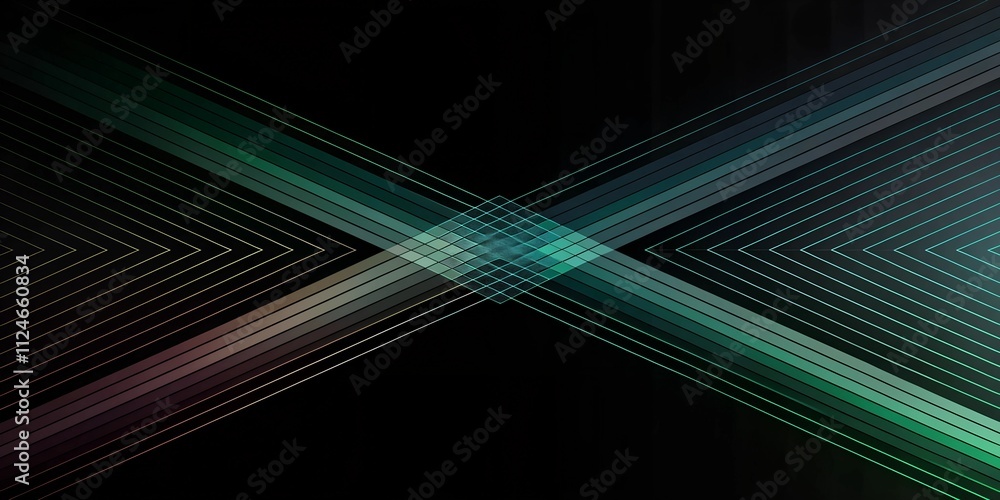 Poster abstract neon wallpaper background featuring intersecting lines in various shades and angles