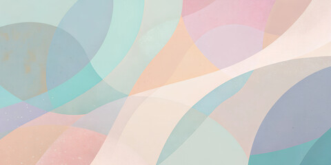 Abstract wallpaper featuring a blend of pastel tones creating a soothing visual experience for modern interiors