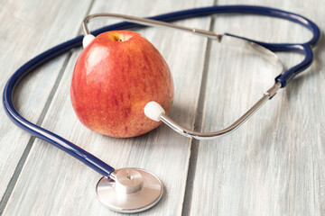 Concept for diet, healthcare, nutrition or medical insurance