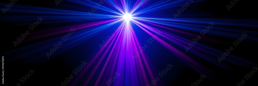 Poster vibrant light rays emanating from a central point creating a stunning atmosphere