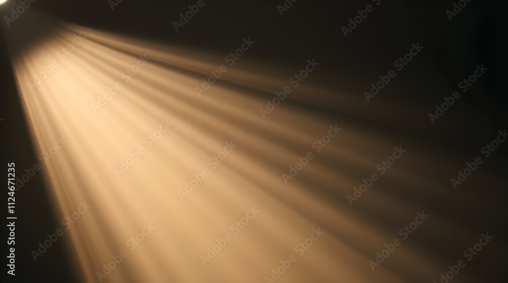 Poster soft light rays creating elegant shadows in a minimalist setting