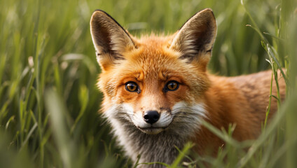 Fototapeta premium Fox Peeking