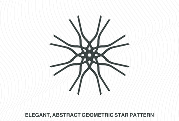 Fototapeta premium Symmetrical mandala-like designs with radiating, pointed elements