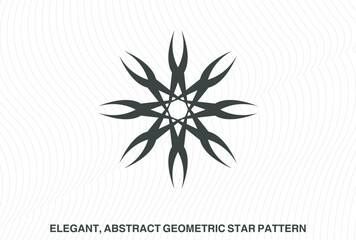 Symmetrical mandala-like designs with radiating, pointed elements