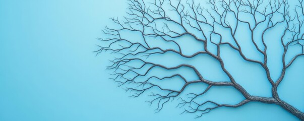 Tree branches forming a neural network, symbolizing connection and intelligence