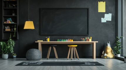 Elevated Productivity: A Serene Workspace for Focused Work