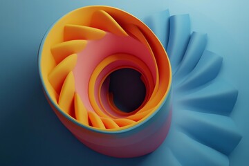 3D Spiral background: Mesmerizing Hypnotic Design wallpaper illustration