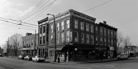 old part of town, early days home town. 