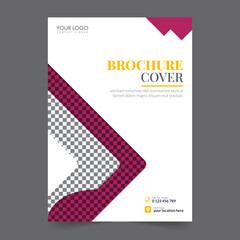 Business brochure cover annual report cover, book cover or flyer design. Leaflet presentation. Catalog with Abstract geometric background. Modern publication poster magazine, layout, template,